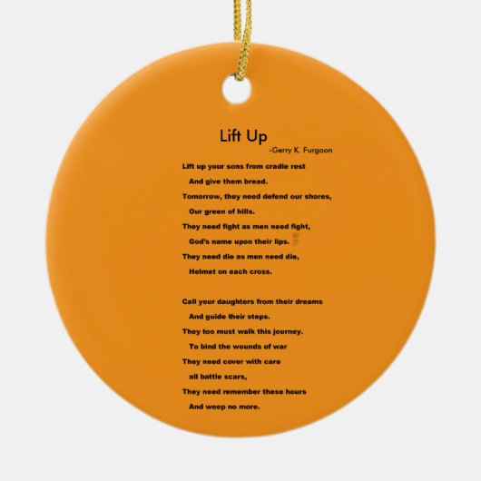 OMHOOG TILLEN KERAMISCH ORNAMENT (Voorkant)
