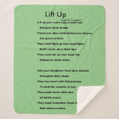 OMHOOG TILLEN SHERPA DEKEN (Voorkant)