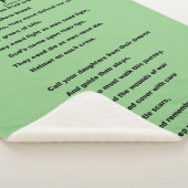 OMHOOG TILLEN SHERPA DEKEN (3/4)