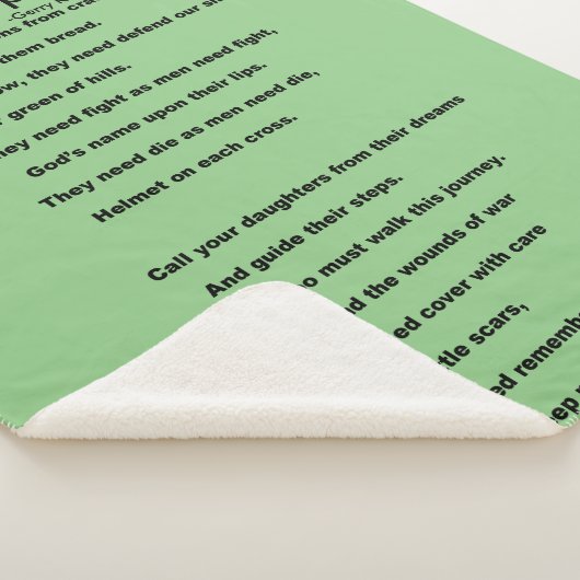 OMHOOG TILLEN SHERPA DEKEN (3/4)