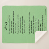 OMHOOG TILLEN SHERPA DEKEN (Voorkant (horizontaal))