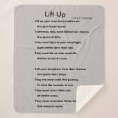 OMHOOG TILLEN SHERPA DEKEN (Voorkant)