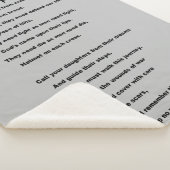 OMHOOG TILLEN SHERPA DEKEN (3/4)