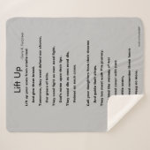 OMHOOG TILLEN SHERPA DEKEN (Voorkant (horizontaal))