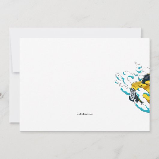 Omhoog uw uitnodiging van de Maandag van de Motor (Achterkant)