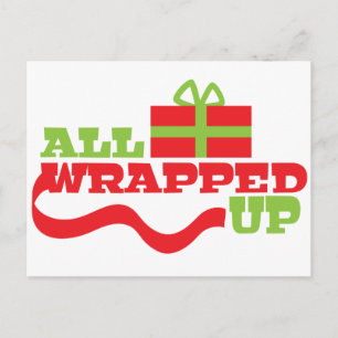 Omhoog Verpakt allen! De giftontwerp van Kerstmis Feestdagenkaart