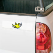 Omhoog vis. bumpersticker (Op Truck)