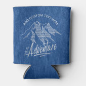 Omhoog voor avontuurgebergten Witte ID358 Blikjeskoeler (Voorkant)