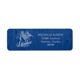 Omhoog voor avontuurgebergten Witte ID358 Etiket