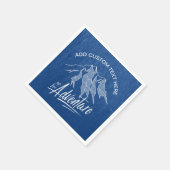 Omhoog voor avontuurgebergten Witte ID358 Servetten (Hoek)