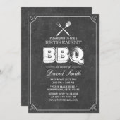 omhuld alkbord van de BBQ-aftredingspartij Kaart (Voorkant / Achterkant)