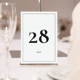 omhuld | Calligrafie Elegant White Black Wedding Kaart