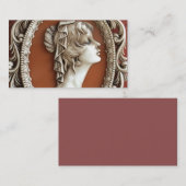  omhulde cameo-Visitekaartjes Visitekaartje (Voorkant / Achterkant)