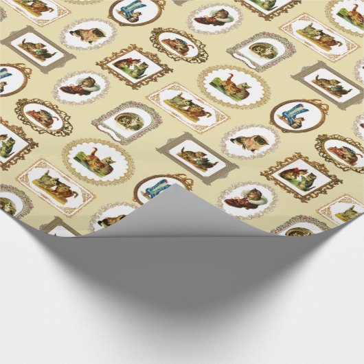  omhulde katten cadeaupapier (Hoek)