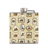 omhulde katten heupfles (Achterkant)