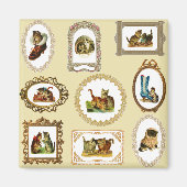  omhulde katten magneet (Voorkant)