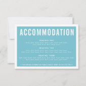 OMHULLING DETAIL INFO modern turquoise aqua blauw RSVP Kaartje (Voorkant)