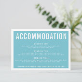 OMHULLING DETAIL INFO modern turquoise aqua blauw RSVP Kaartje (Staand voorkant)