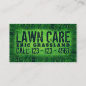 Omhulling gras visitekaartje (Voorkant)