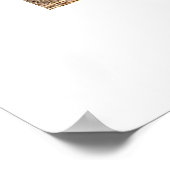 Omhulling grote Knothole boomschors Poster (Hoek)