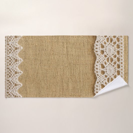 Omhulling met kant badhanddoek (Badhanddoek)