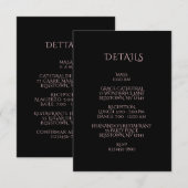 Omhulling Spaans Quinceañera Roos Informatiekaartje (Voorkant / Achterkant)