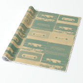 omhulling van cassettes voor Retro-audio Cadeaupapier (Uitgerold)