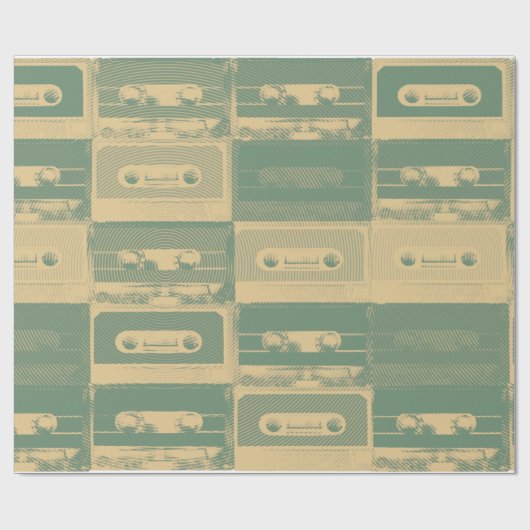 omhulling van cassettes voor Retro-audio Cadeaupapier (Vlak)