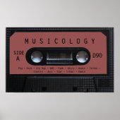 omhulling van cassettes voor Retro-audio Poster (Voorkant)