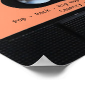  omhulling van cassettes voor Retro-audio Poster (Hoek)