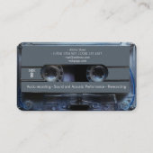  omhulling van cassettes voor Retro-audio Visitekaartje (Achterkant)