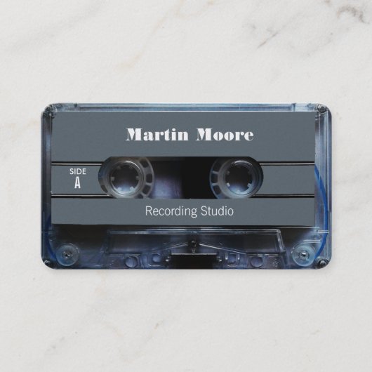  omhulling van cassettes voor Retro-audio Visitekaartje (Voorkant)