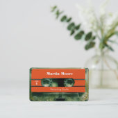 omhulling van cassettes voor Retro-audio Visitekaartje (Staand voorkant)