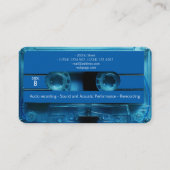  omhulling van cassettes voor Retro-audio Visitekaartje (Achterkant)
