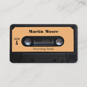 omhulling van cassettes voor Retro-audio Visitekaartje