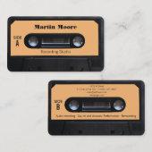 omhulling van cassettes voor Retro-audio Visitekaartje (Voorkant / Achterkant)