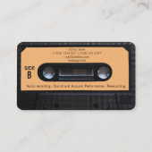 omhulling van cassettes voor Retro-audio Visitekaartje (Achterkant)