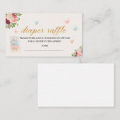 Omhulling van het baby shower van de hoge-theestap informatiekaartje (Voorkant / Achterkant)