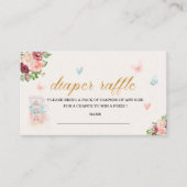 Omhulling van het baby shower van de hoge-theestap informatiekaartje (Voorkant)