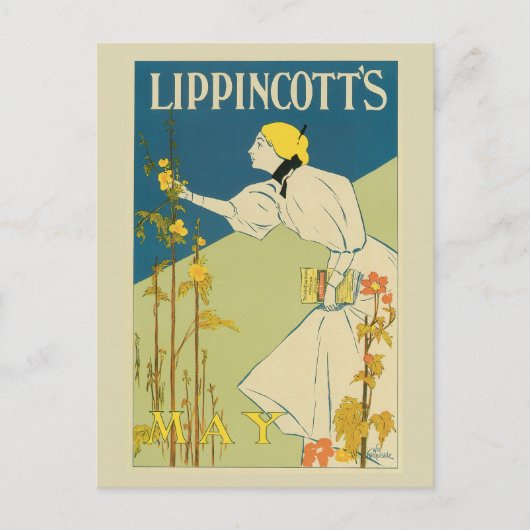 omhulling van het tijdschrift Nouveau May Briefkaart (Voorkant)