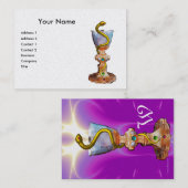 Omhulsel van HYGEIA, FARMACY MONOGRAM.Eiwitpapier Visitekaartje (Voorkant / Achterkant)