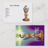 Omhulsel van HYGEIA, FARMACY MONOGRAM.Eiwitpapier Visitekaartje (Voorkant / Achterkant)