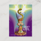 Omhulsel van HYGEIA, FARMACY MONOGRAM.Eiwitpapier Visitekaartje (Achterkant)