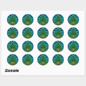 Omhulsel van Las Vegas Ronde Sticker (Vel)