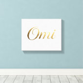 Omi Canvas Wandkunst Oma Afdruk (Insitu (Houten vloer))