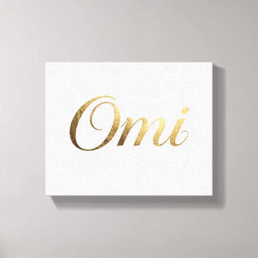 Omi Canvas Wandkunst Oma Afdruk (Voorkant)