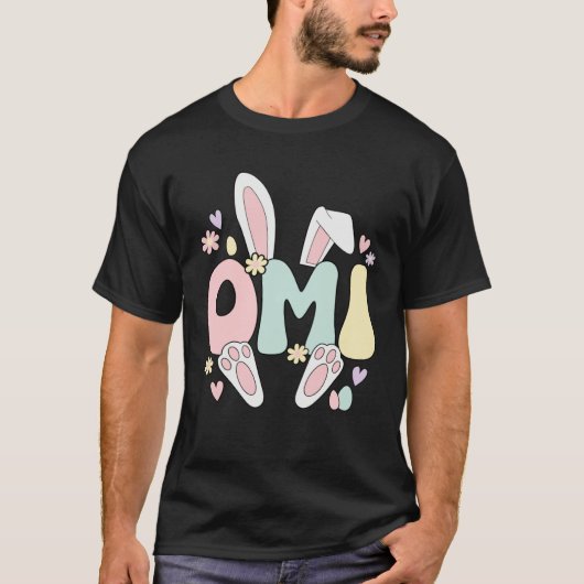 Omi Grandmother Easter Bunny Omi Grandma Easter Da T-shirt (Voorkant)
