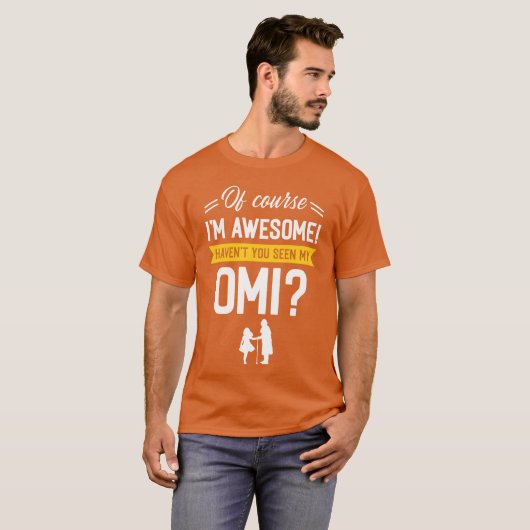 Omi Oma Geweldige Grootmoeder Moederdag ontwerp T-shirt (Voorkant volledig)