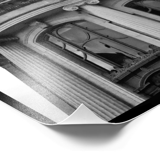 Omineuze kolommen foto afdruk (Hoek)