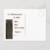 Ominous Halloween party-uitnodiging Aankondigingskaart (Achterkant)